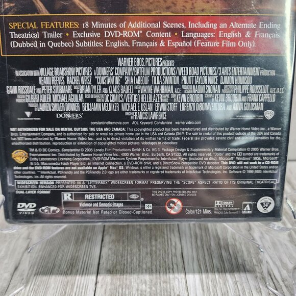 Constantine DVD 2005 Widescreen - Keanu Reeves - NEW! - Picture 4 of 4